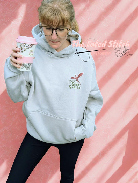 "Doing Side Quests" - Featuring a Dragon - Hoodie