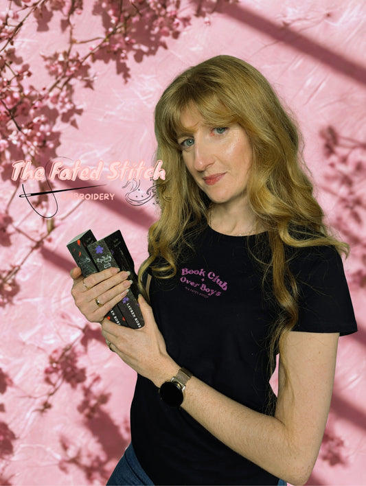 "Book Club over Boys" - Galentines Female T-Shirt