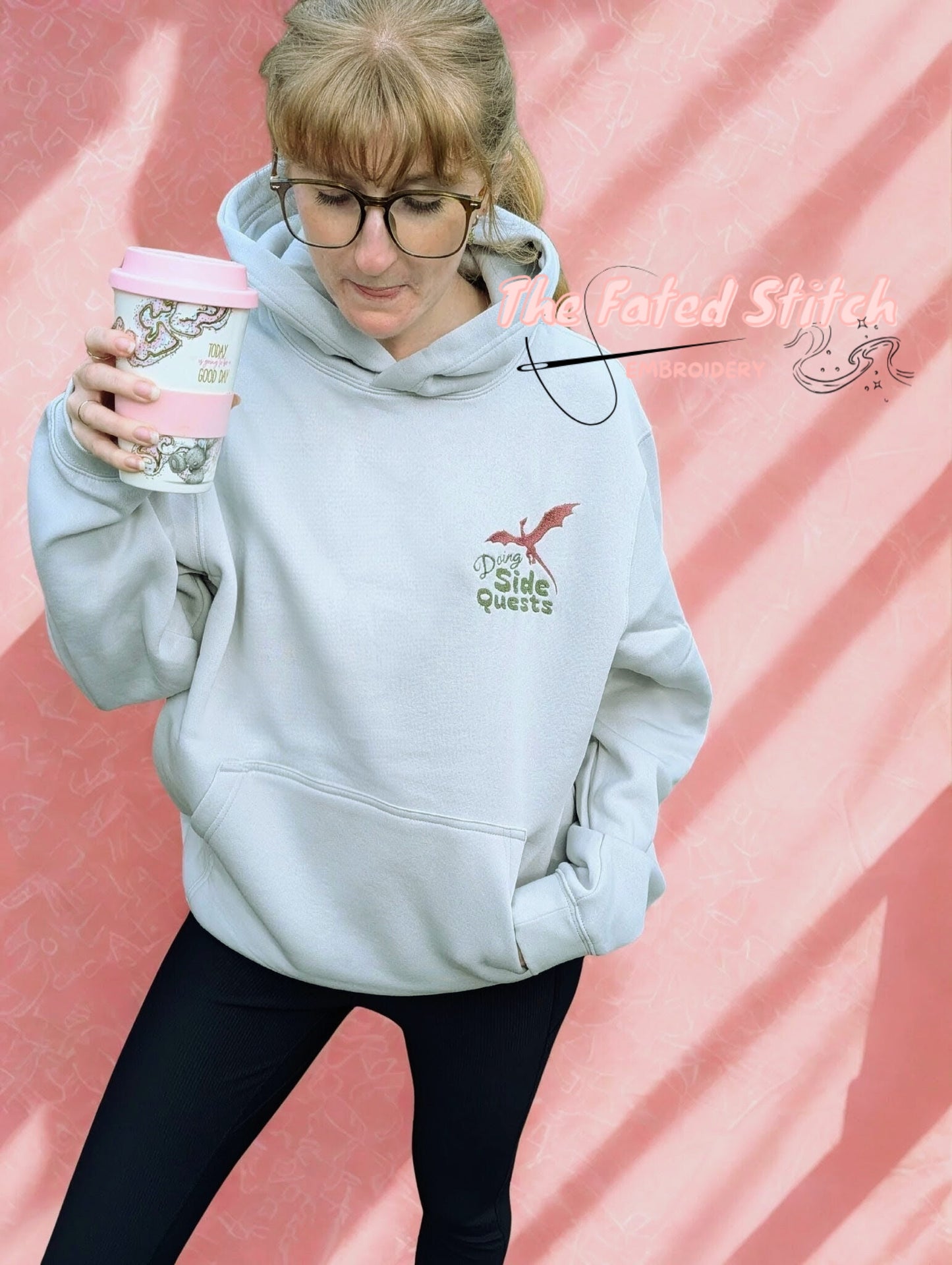 "Doing Side Quests" - Featuring a Dragon - Hoodie
