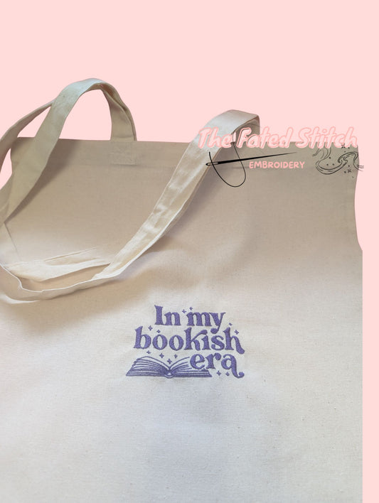 Bookish Era Cotton Tote Bag - Colour Options