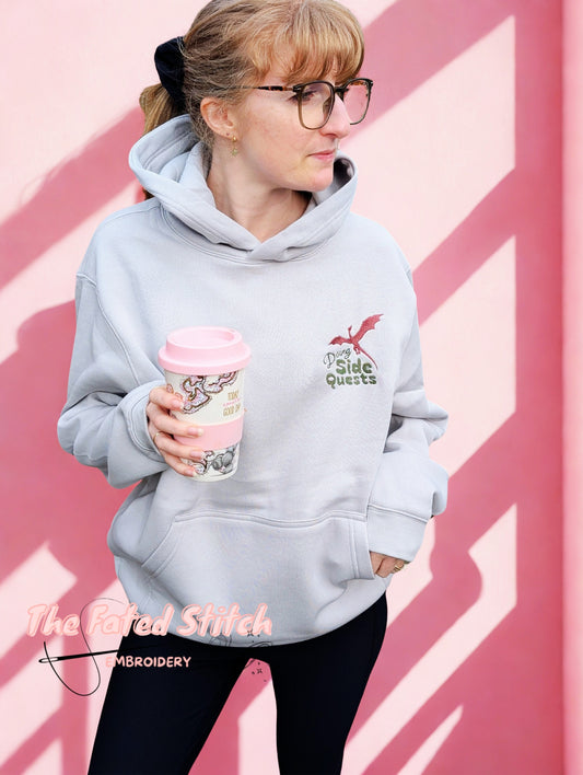 "Doing Side Quests" - Featuring a Dragon - Hoodie