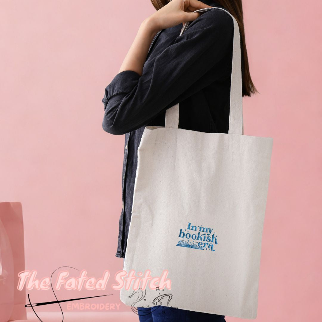 Bookish Era Cotton Tote Bag - Colour Options