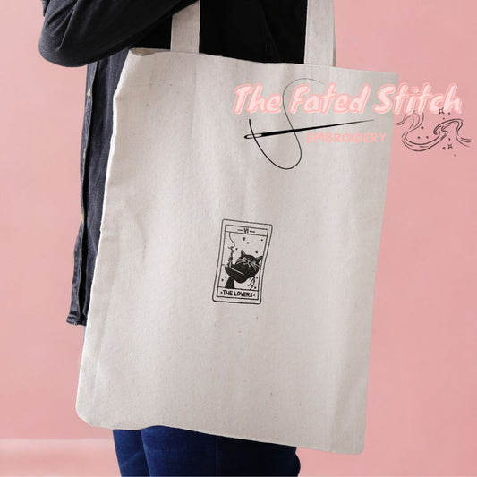 Tarot Kitty - Rejected Lovers - Natural Cotton Tote Bag