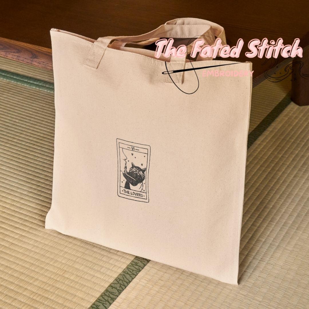 Tarot Kitty - Rejected Lovers - Natural Cotton Tote Bag